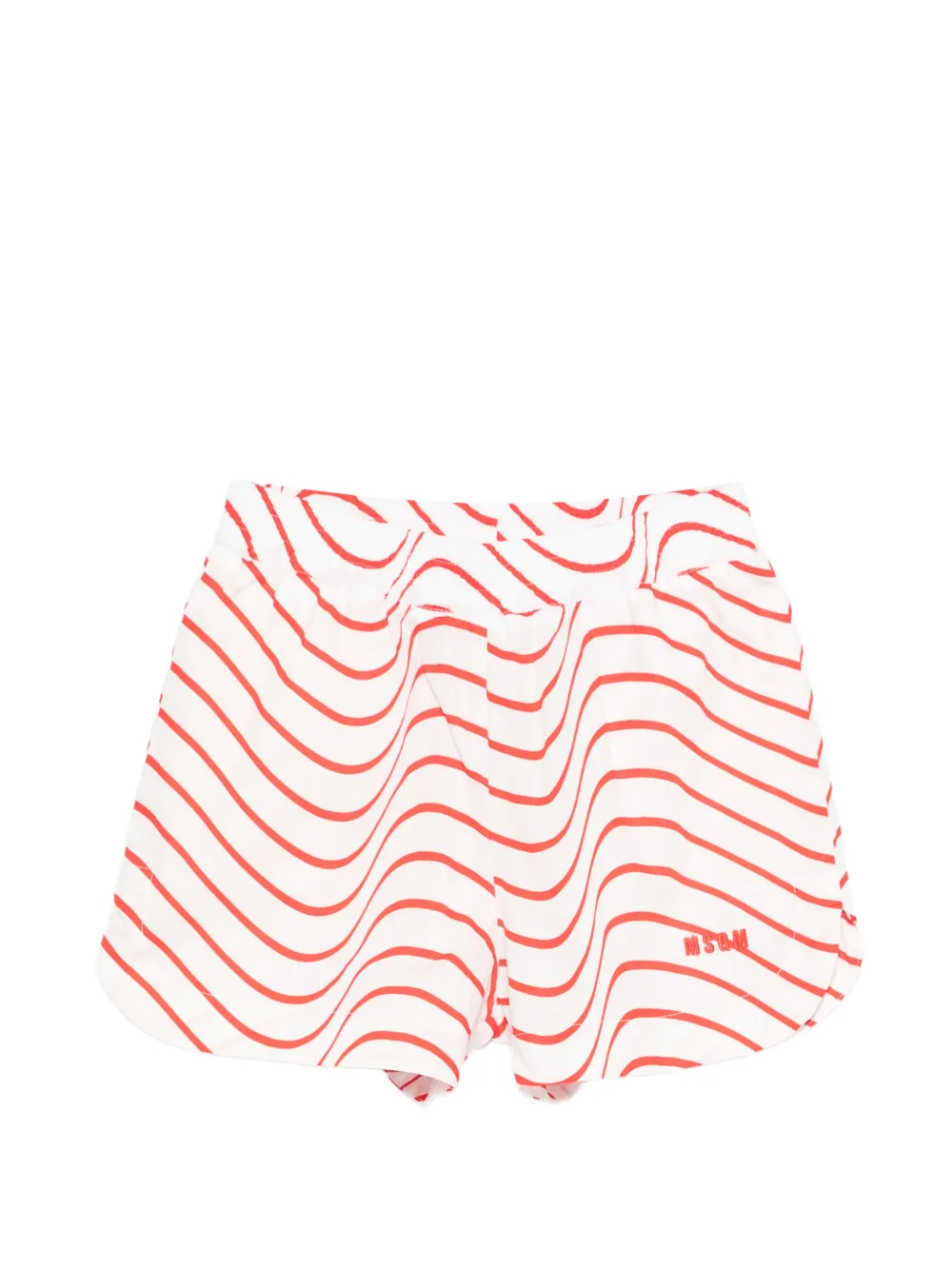 

Шорты с вышитым логотипом Msgm Kids, белый