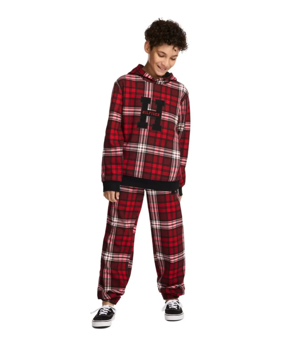 Детские спортивные брюки в клетку (2T-7) Tommy Hilfiger, Syrah