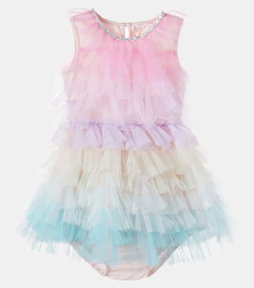 Комплект Baby Rainbow Reverie: платье и трусики Tutu Du Monde, мультиколор — фото 2