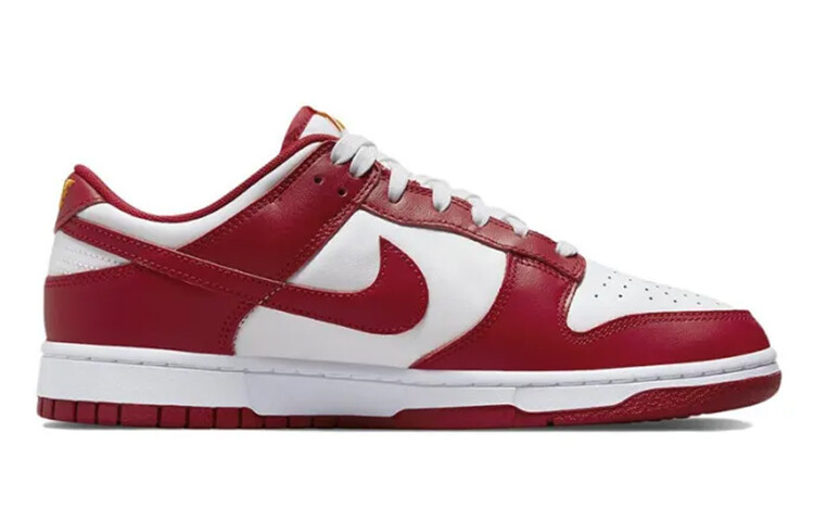 

Кроссовки Nike Dunk Skateboarding Shoes Men Low-top White/red, красный