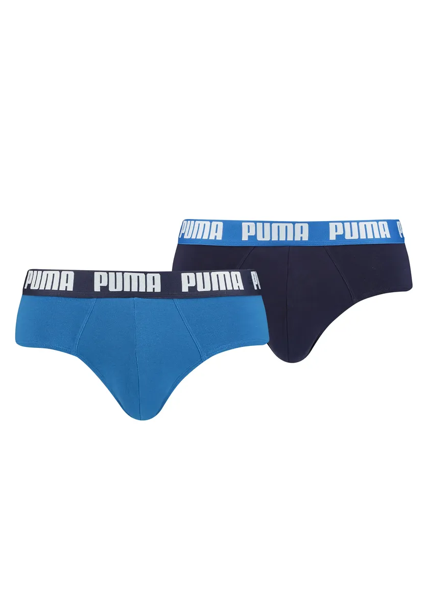 

Трусы PUMA (2 шт.) с широким поясом с логотипом, синий