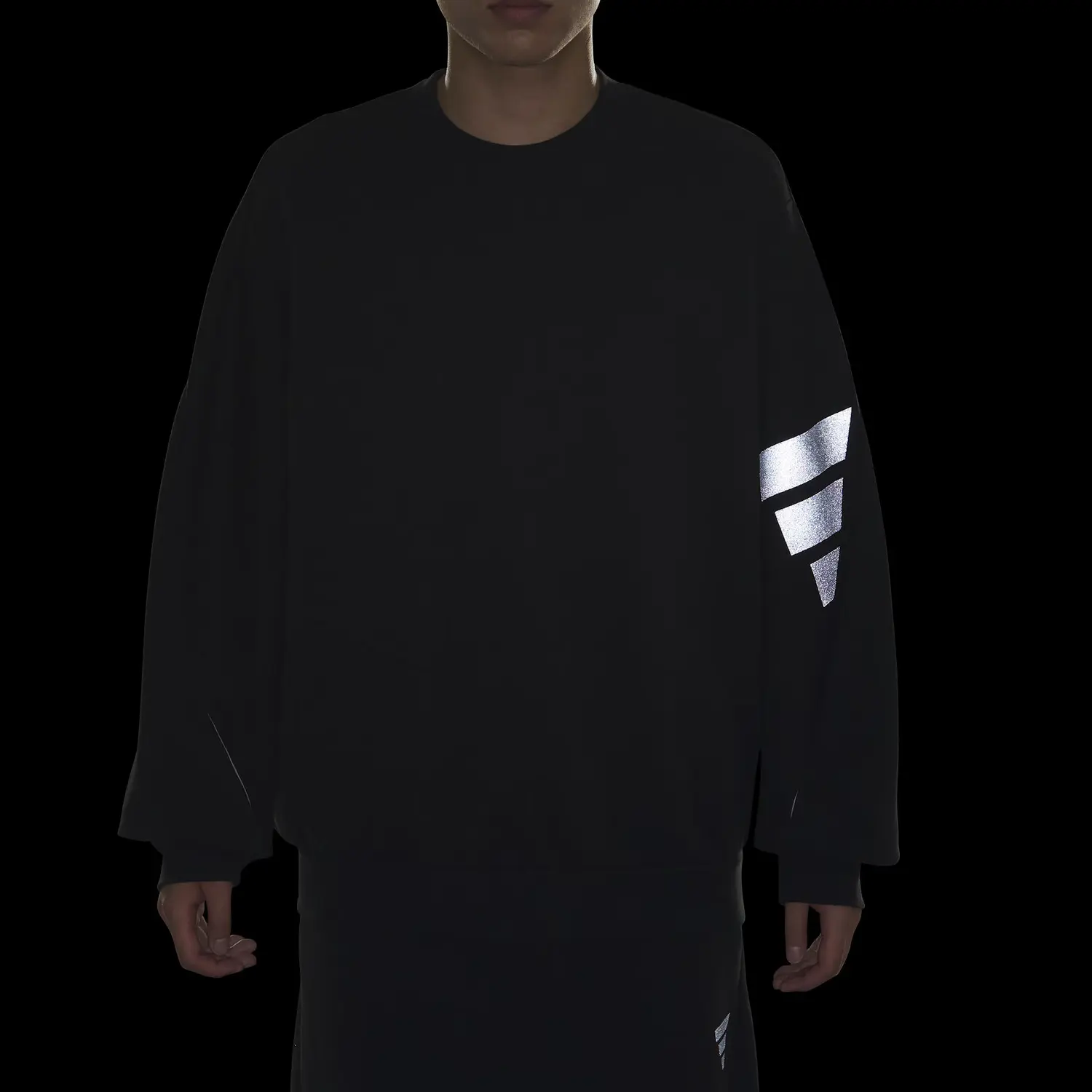 Свитшот FOS FUTURE STYLE SWEAT CREW мужская Adidas, черный — фото 4