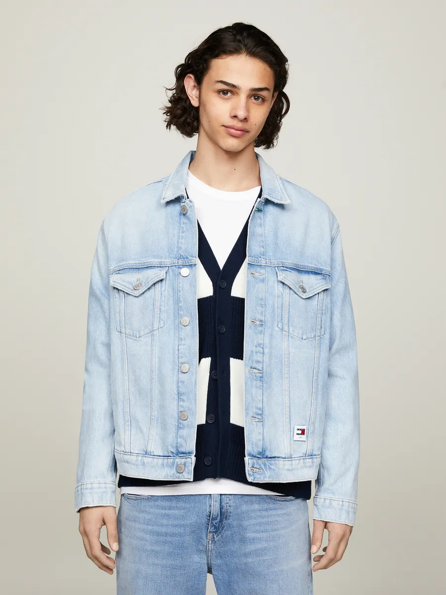 

Джинсовая куртка Tommy Jeans "RYAN RGLR TRCKR JCKT", цвет Denim Light