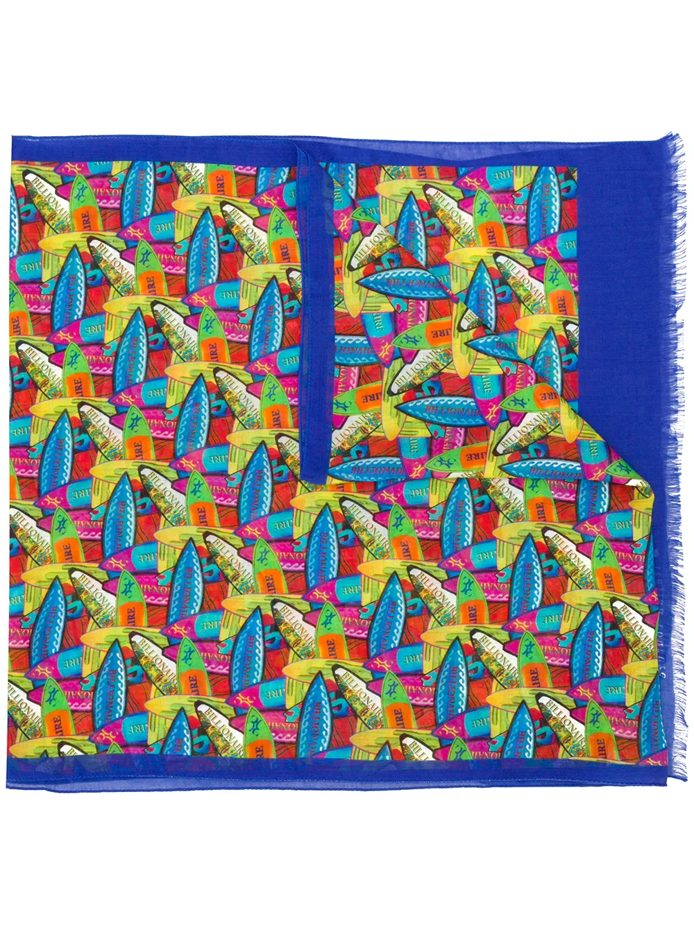 

Шарф с принтом Billionaire, синий