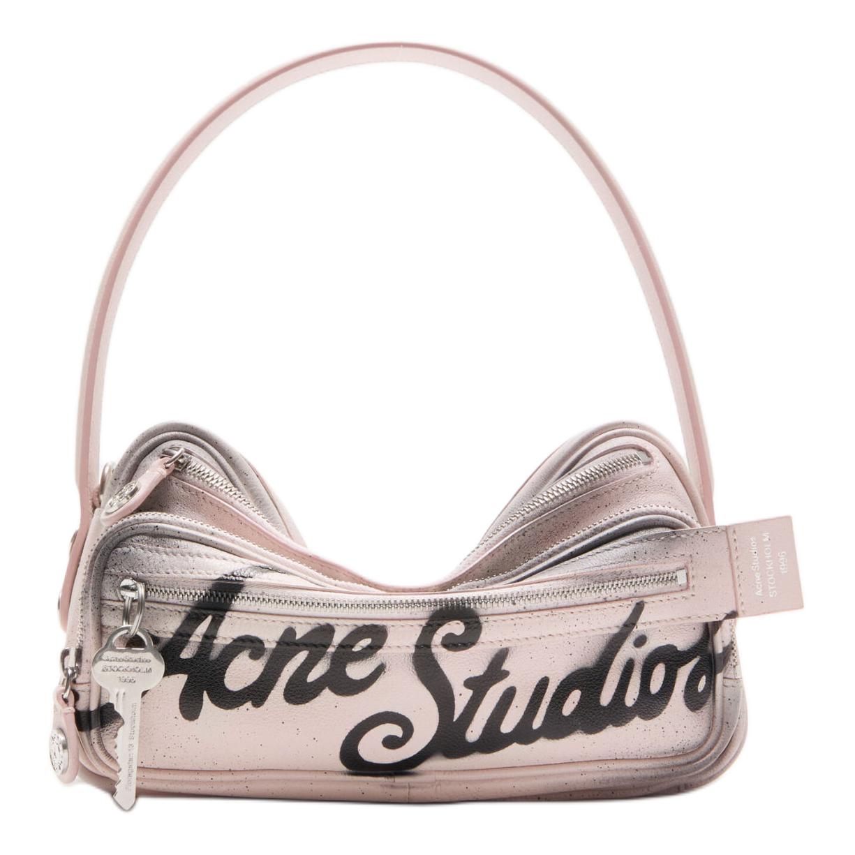 

Acne Studios Женская сумка через плечо из телячьей кожи светло-розового цвета