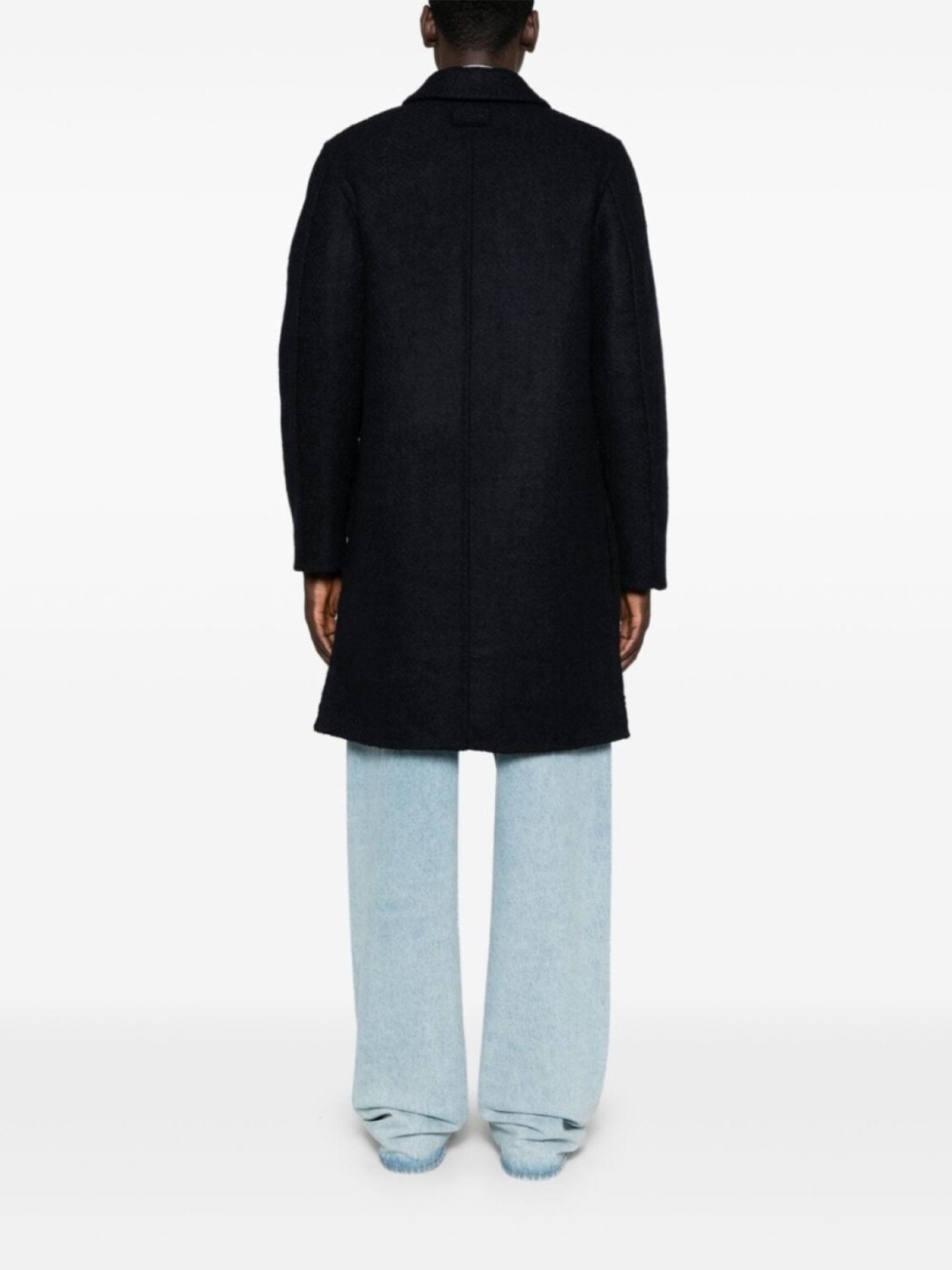 

Givenchy однобортное пальто, синий