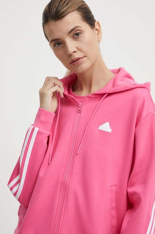 

Толстовка с капюшоном adidas, розовый