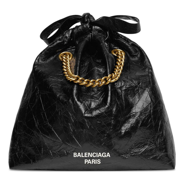 

Сумка crush small tote bag 'black' Balenciaga, черный