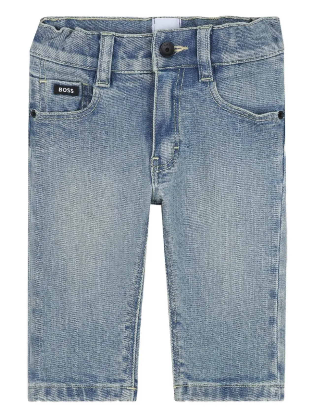 

BOSS Kidswear джинсы с нашивкой-логотипом, синий