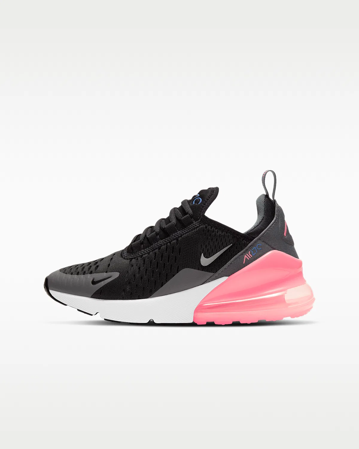Кроссовки Nike Air Max 270 для детей, Black/Smoke Grey/Sunset Pulse/Metallic Silver