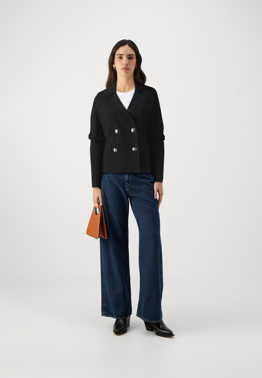 

Вязаный жакет ISA DOUBLE BREAST JACKETSWTR MARCIANO BY GUESS, черный