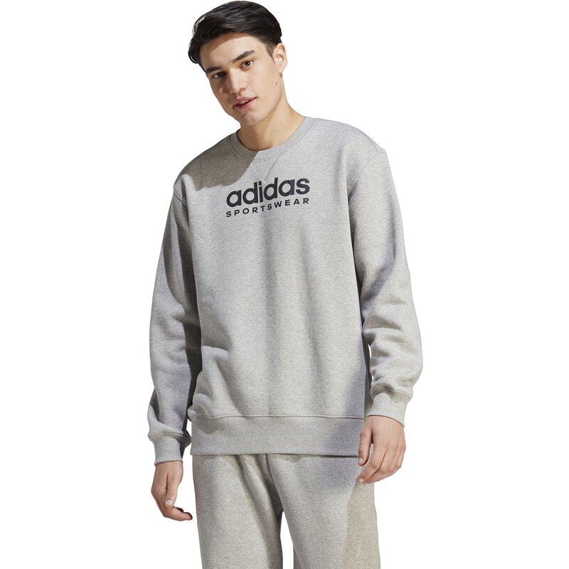 Толстовка all szn флисовая графика Adidas, цвет mgreyh — фото 2