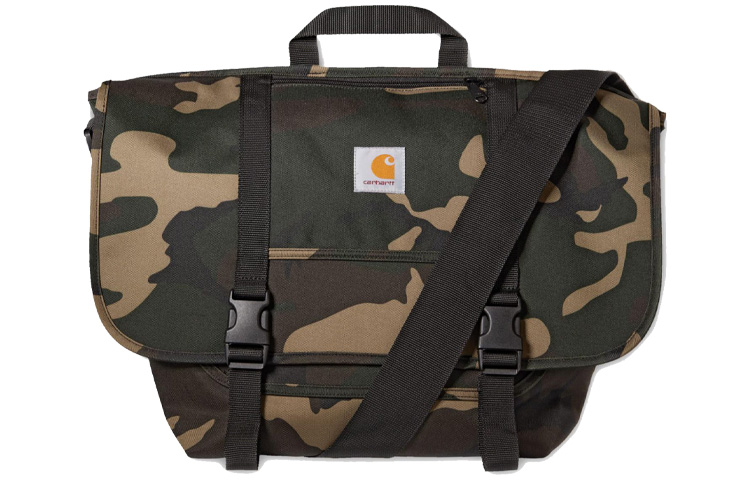 

Carhartt WIP Полиэстеровый мессенджер сумка через плечо унисекс камуфляж, Camouflage