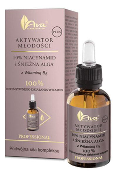 

Ava Youth Activators Plus - Ниацинамид и снежные водоросли с витамином B5 30мл