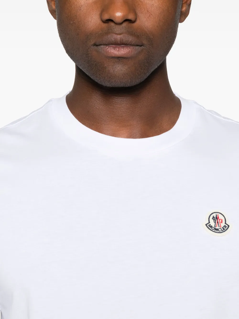 Комплект из трех футболок с логотипом MONCLER, белый — фото 4