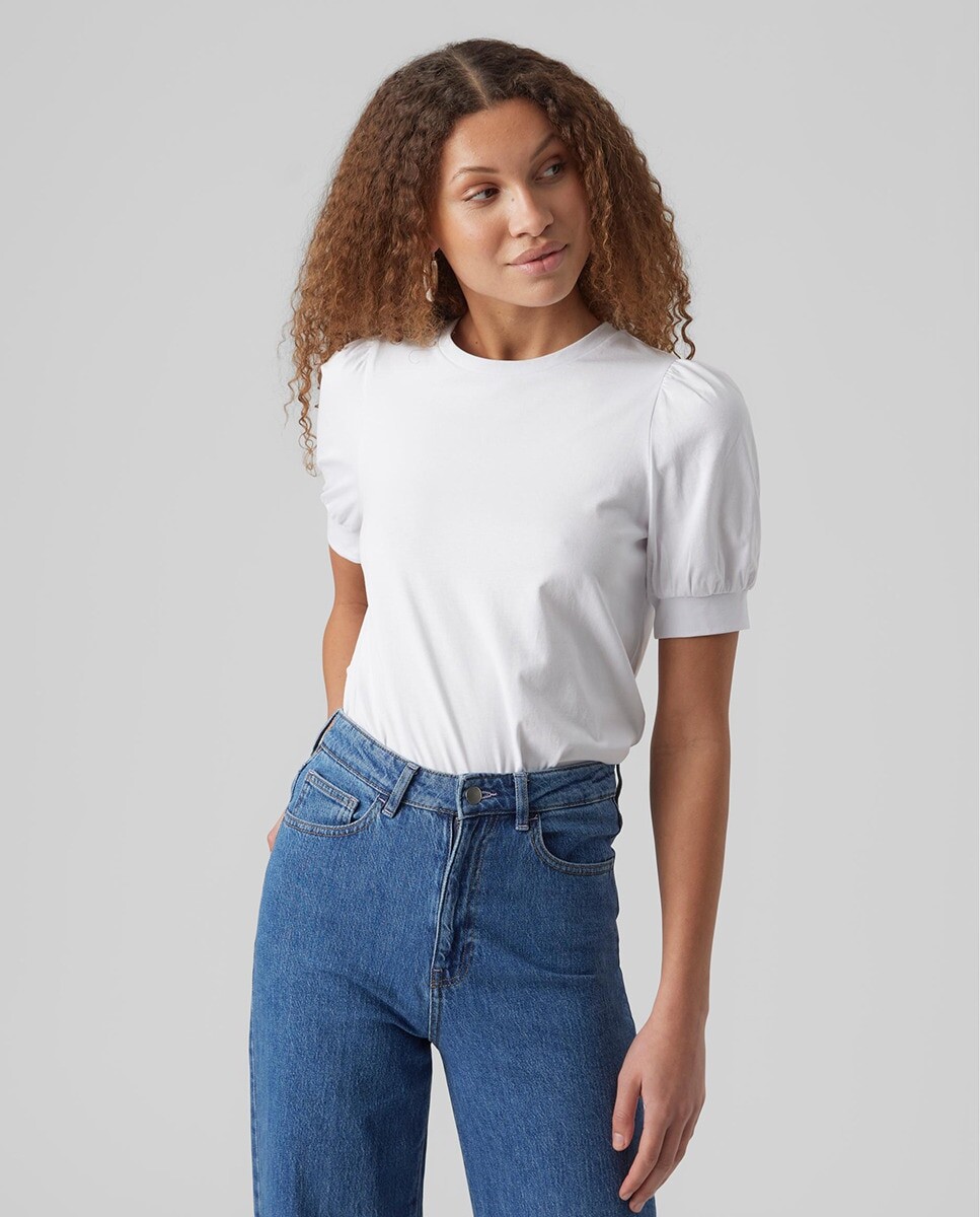 

Женская базовая футболка с короткими рукавами Vero Moda, белый