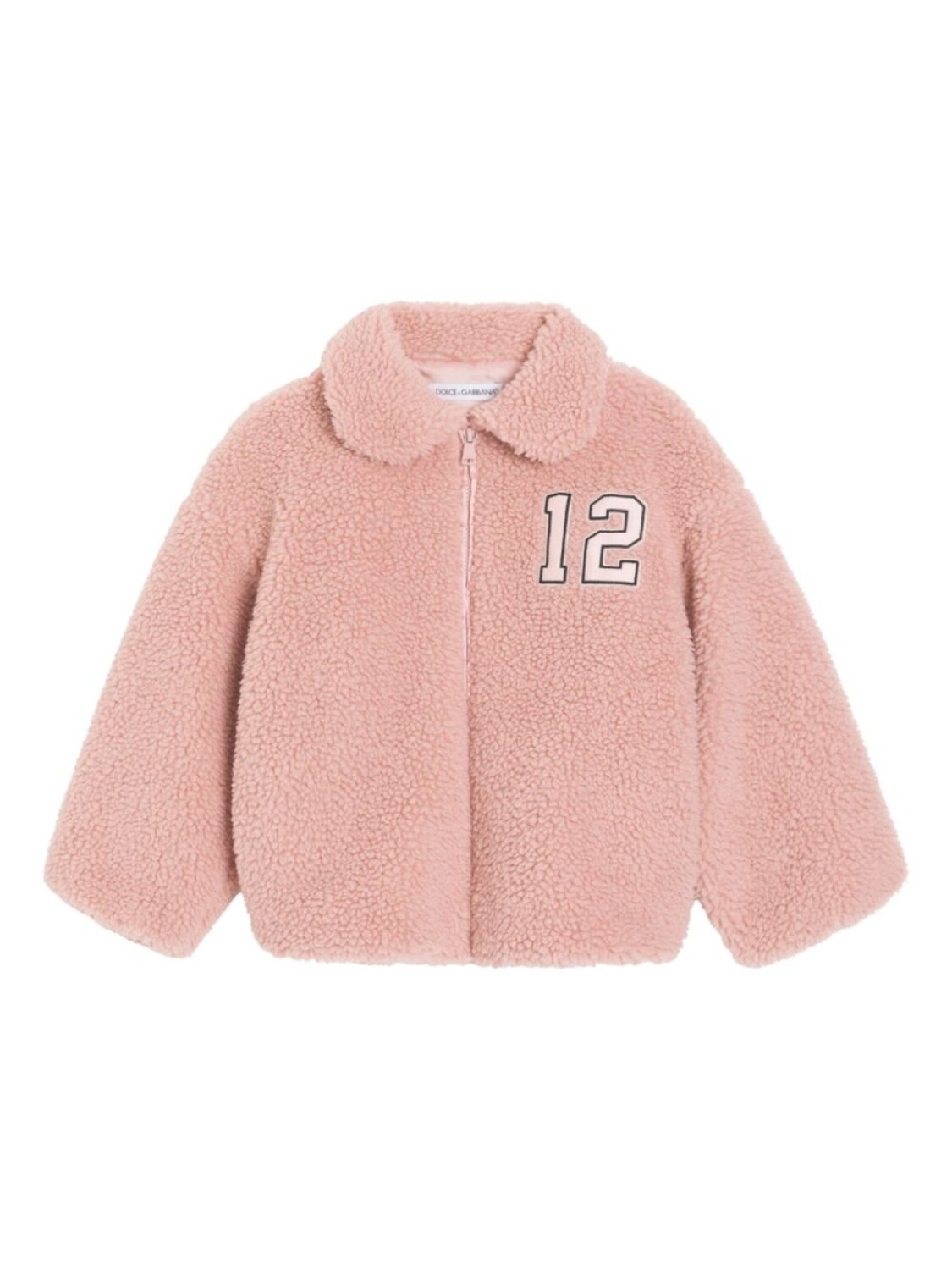 

Пальто с нашивкой-логотипом Dolce & Gabbana Kids, розовый