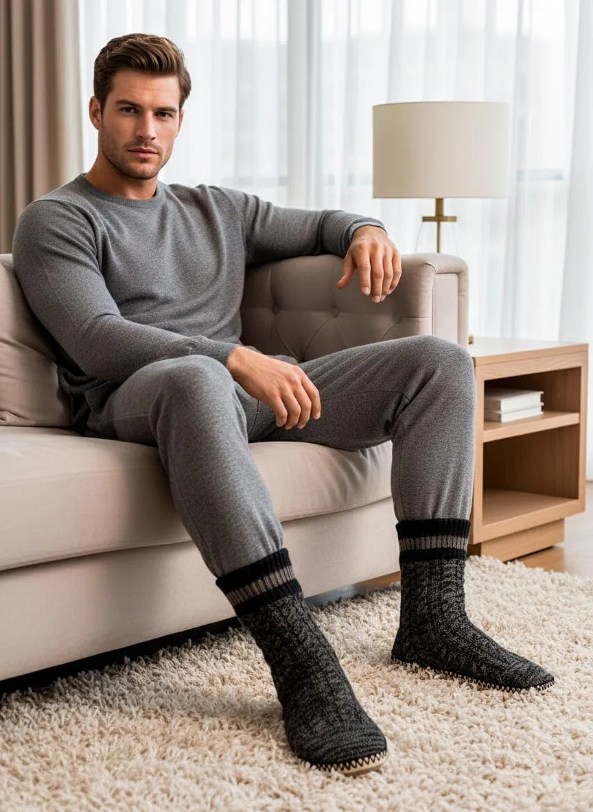 Тапочки на меху Cozylook, черный — фото 3