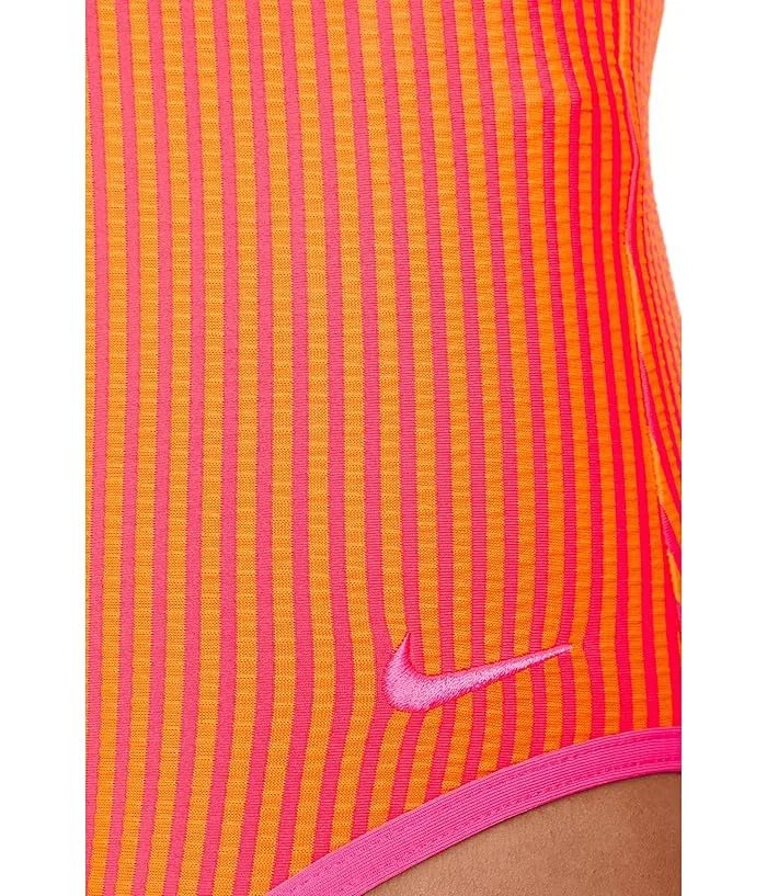Купальник слитный с текстурой Nike, Pink Glow — фото 4