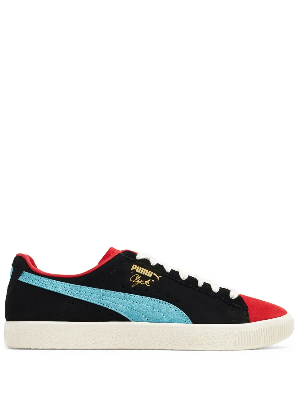 Кроссовки Clyde в стиле колор-блок Puma, черный