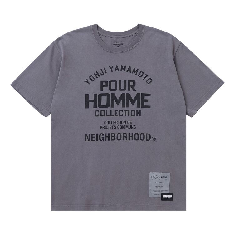 

Футболка Yohji Yamamoto Pour Homme x Neighborhood Short-Sleev Tee-2 Grey, серый