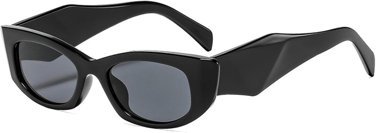 

Солнцезащитные очки в стиле ретро «кошачий глаз» для женщин, модные, в стиле 90-х, маленькие, элегантные, с многоугольными линзами и защитой от УФ-излучения UV400 helena, C1