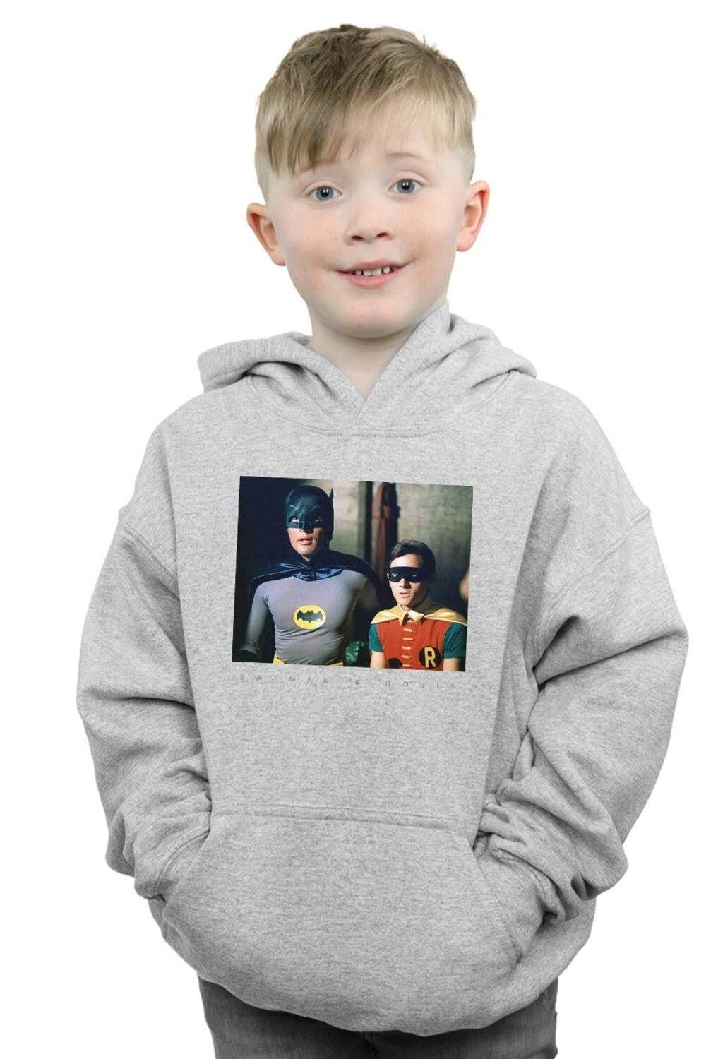 

Толстовка с фотографией Dynamic Duo из сериала «Бэтмен» DC Comics, серый