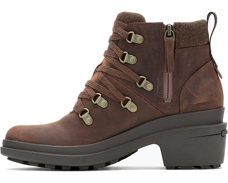 Ботинки женские Merrell Chateau III Lace водонепроницаемые высокие, коричневый — фото 4