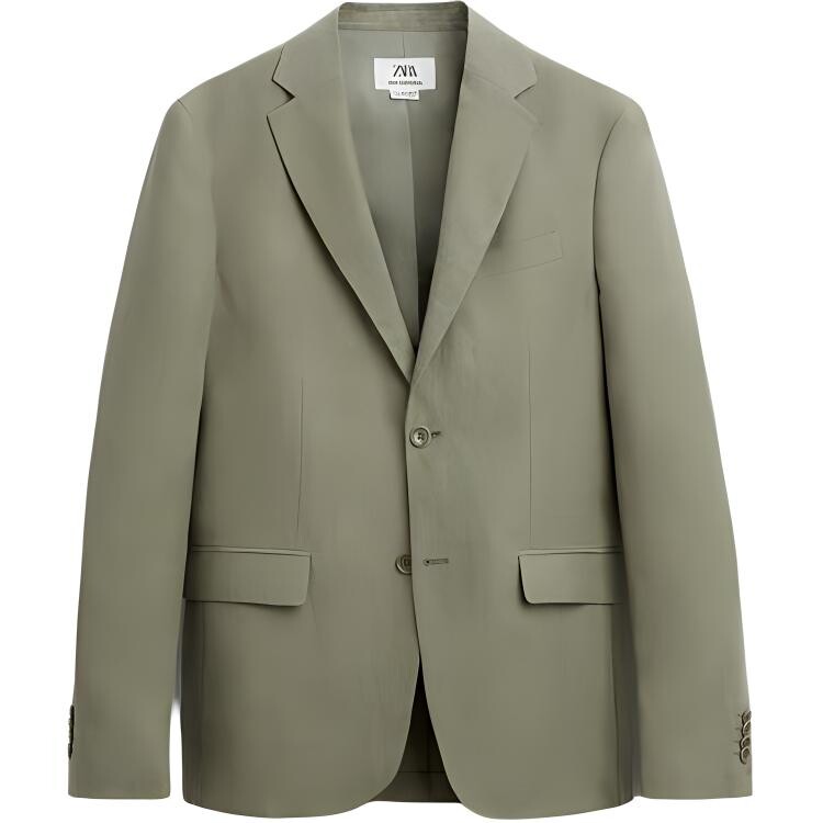 

Деловой костюм мужской хаки Zara, хаки