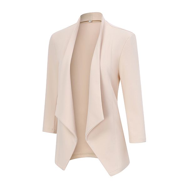 

Женский блейзер с длинным рукавом и открытым передом Elitespirit, Apricot