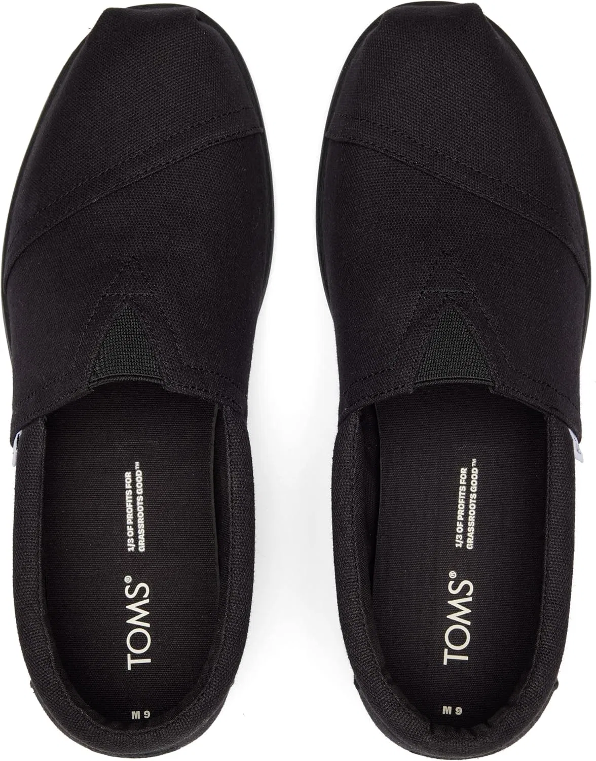Мужские плоские туфли TOMS Alp FWD, Black Recycled Cotton Canvas — фото 3