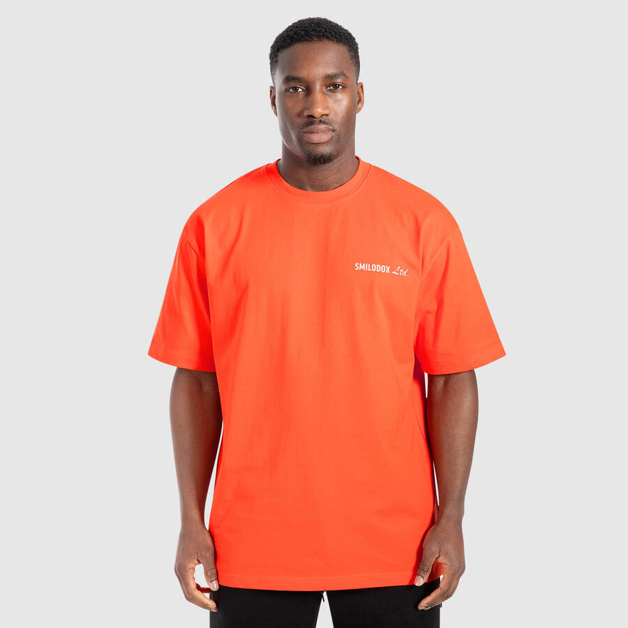 

SMILODOX Мужская футболка оверсайз Liquid Brail Coral