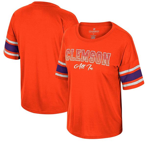

Женская футболка orange clemson tigers i'm gliding here с камнями Colosseum, Оранжевый, Женская футболка orange clemson tigers i'm gliding here с камнями Colosseum