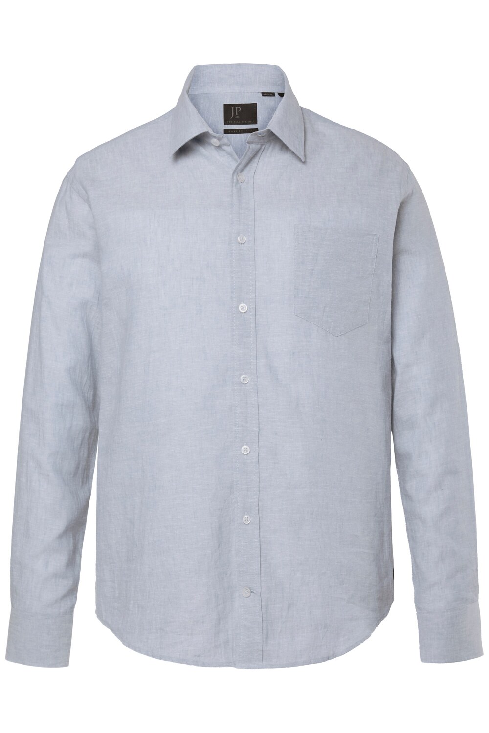 

JP1880 Рубашка на пуговицах комфортного кроя в светло-голубом цвете
