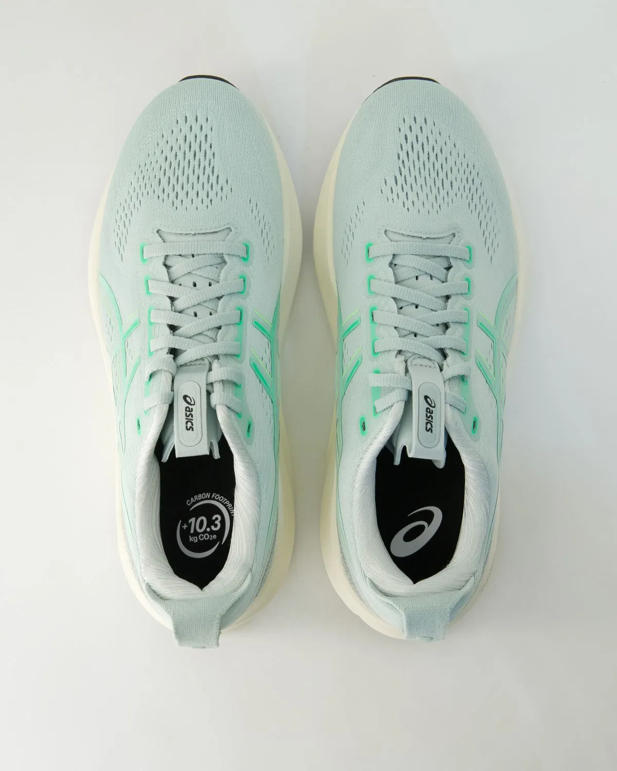 Кроссовки для бега, с текстильным верхом, Asics, зеленый — фото 4