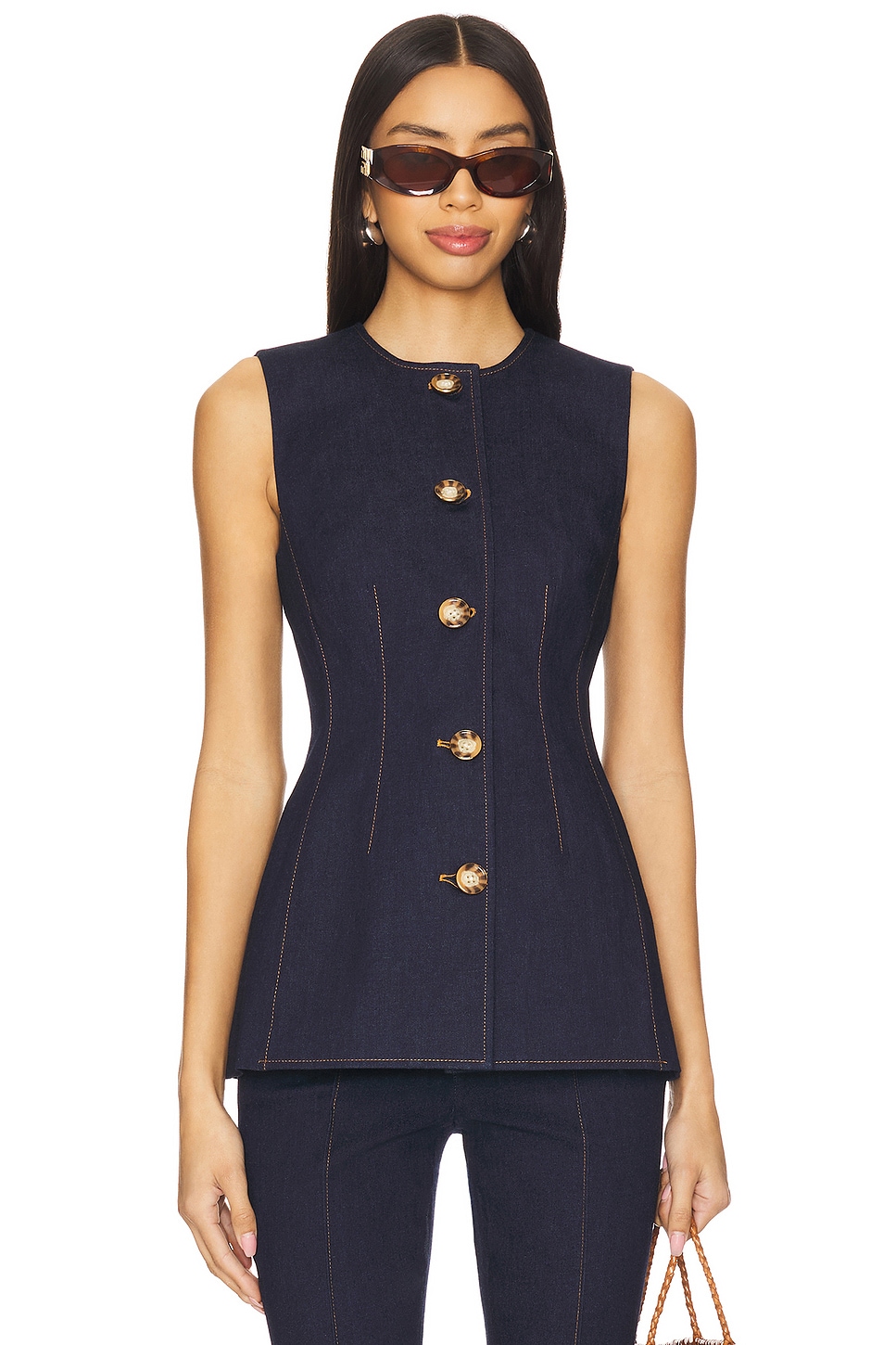 

Жилет Jessup Veronica Beard, dark oxford