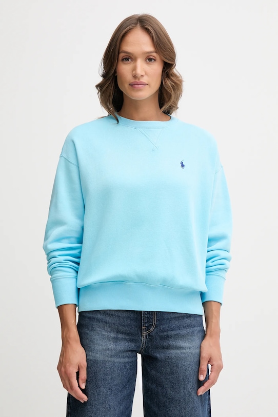 

Хлопковая толстовка Polo Ralph Lauren, синий