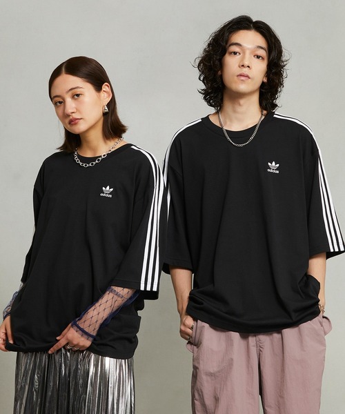 

Футболка оверсайз Adicolor Adidas Originals, черный