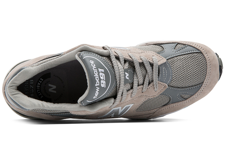 New Balance 991 Сделано в Англии "Серый Белый" — фото 4