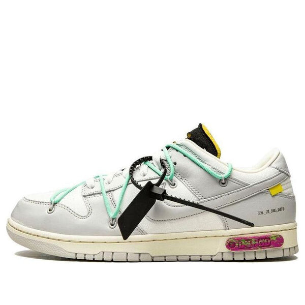 

Кроссовки x off white dunk low Nike, серый