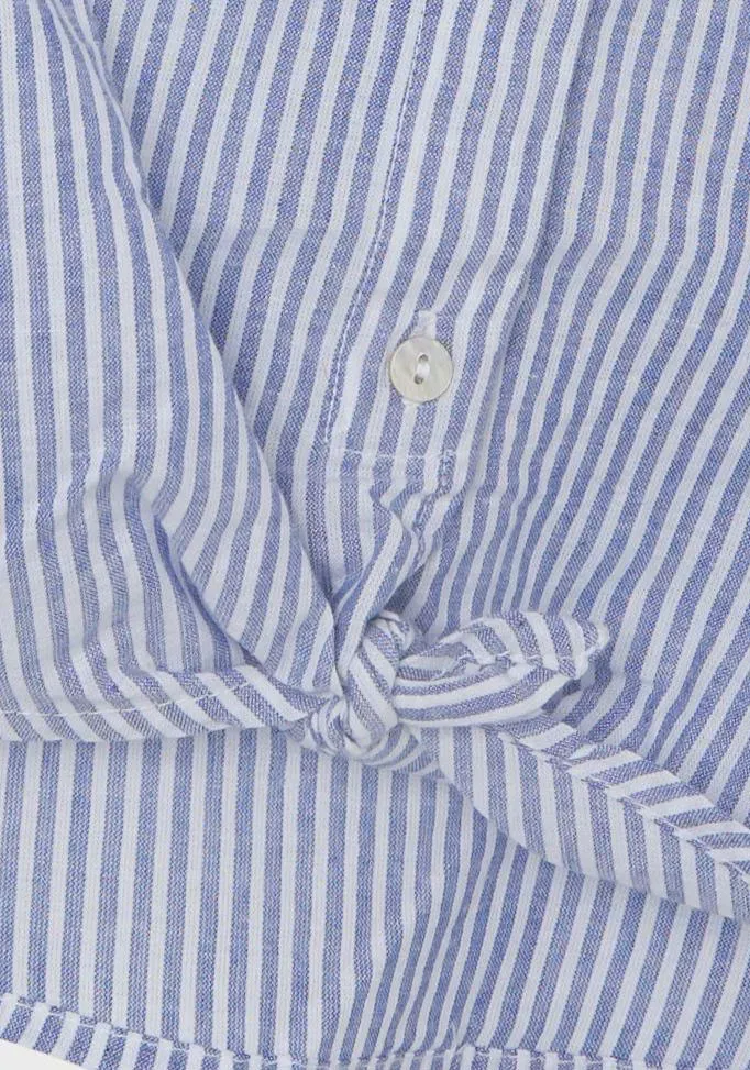 Блузка с короткими рукавами Name It "NKFFEMMA CAPSL SHIRT NOOS", синий — фото 3