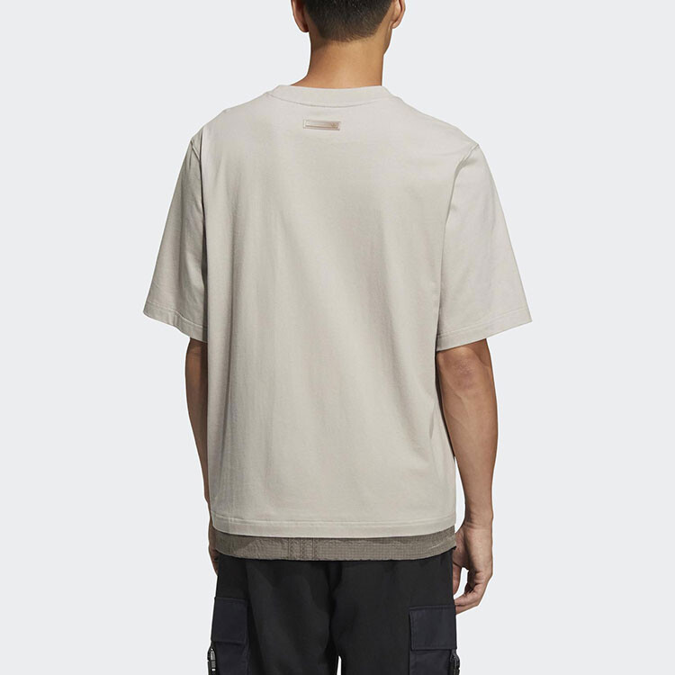 IM Футболка мужская серебристо-серая Adidas Originals, серый — фото 4