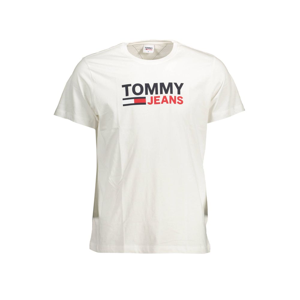 

Белая хлопковая мужская футболка Tommy Hilfiger