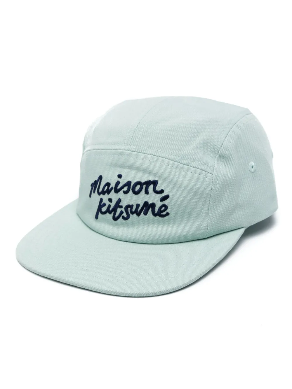 

Шапка с вышитым логотипом Maison Kitsuné, синий