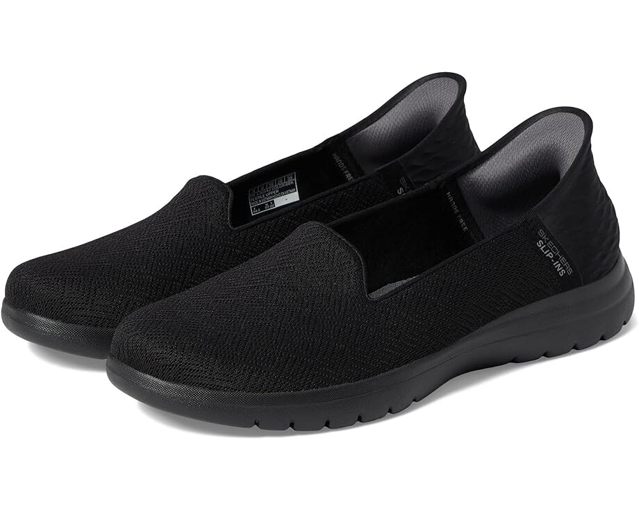 

Кроссовки SKECHERS Performance On-The-Go Flex - Astonish Hands Free Slip-Ins, цвет Black/Black