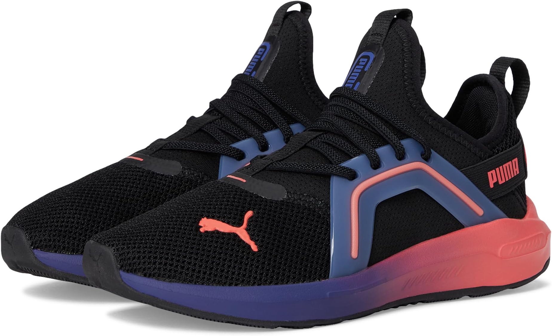 

Кроссовки PUMA Kids Softride Enzo Alternative Closure, Puma Black/Blue Crystal/Peach Frost