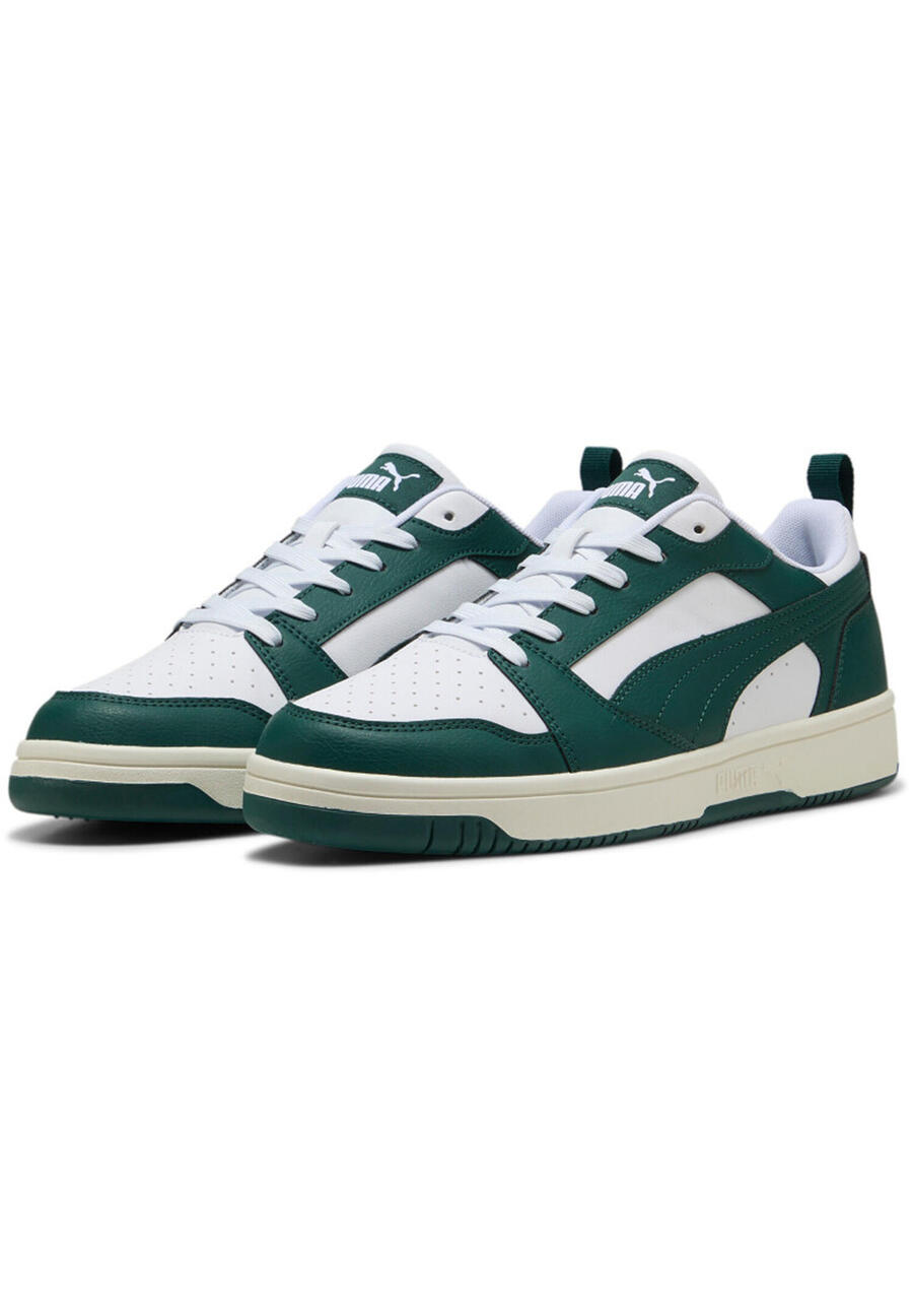 

Кроссовки мужские Puma Rebound v6 Low, цвет 3923288, цвет 43, белый, зеленый