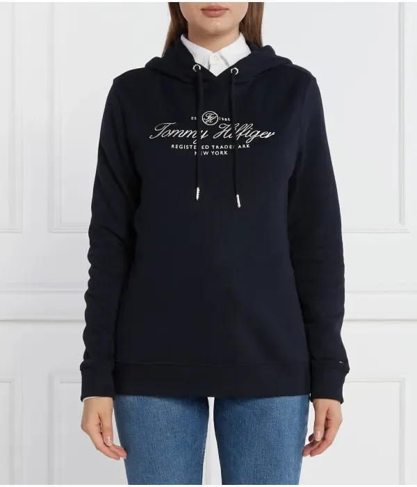 Толстовка HILFIGER SCRIPT DW5 regular fit Tommy Hilfiger, темно-синий