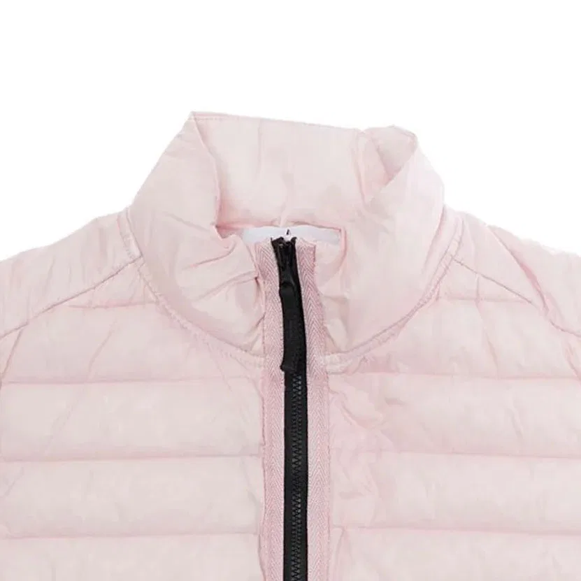 Детский жилет с воротником-стойкой STONE ISLAND розовый — фото 4