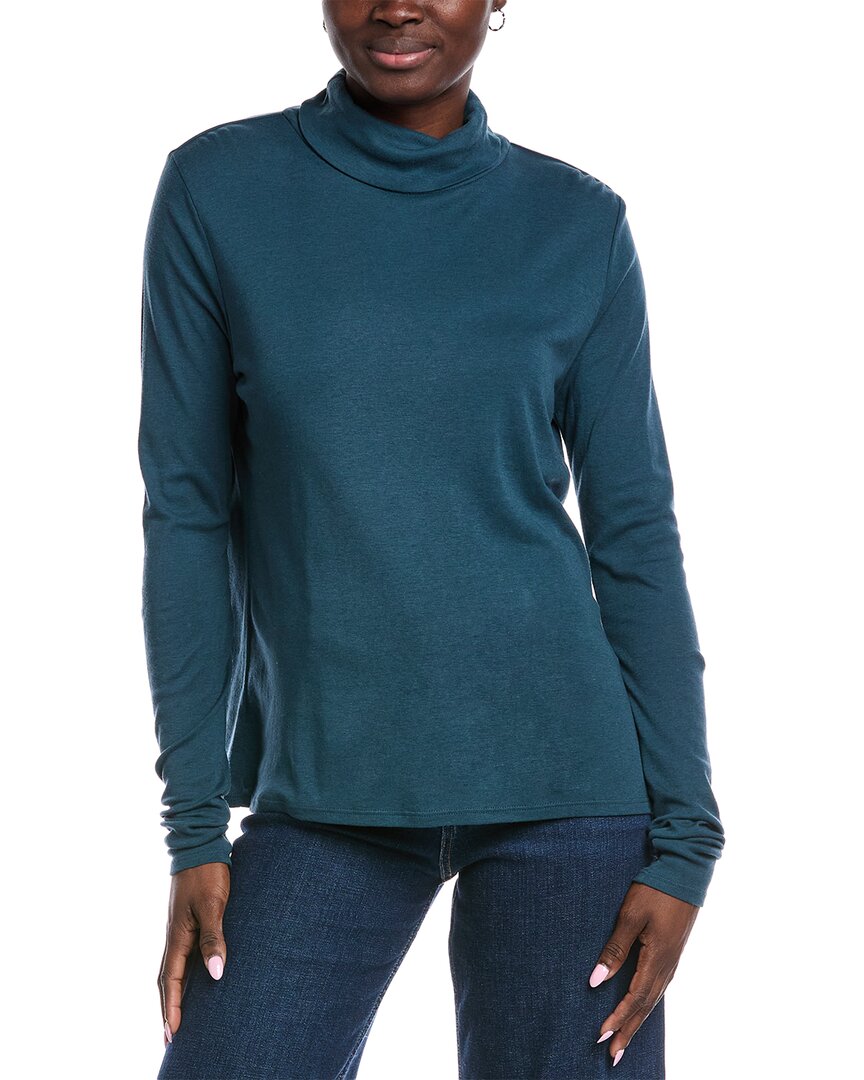 

EILEEN FISHER Топ с присборенным воротом, зеленый